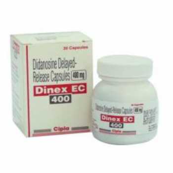 Dinex EC Didanosine 400 mg Capsules